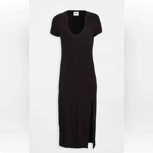 chinese dress ladies Alayna Navy Long-Sleeve Maxi Dress With Ruffled Split – Club L London main image 1